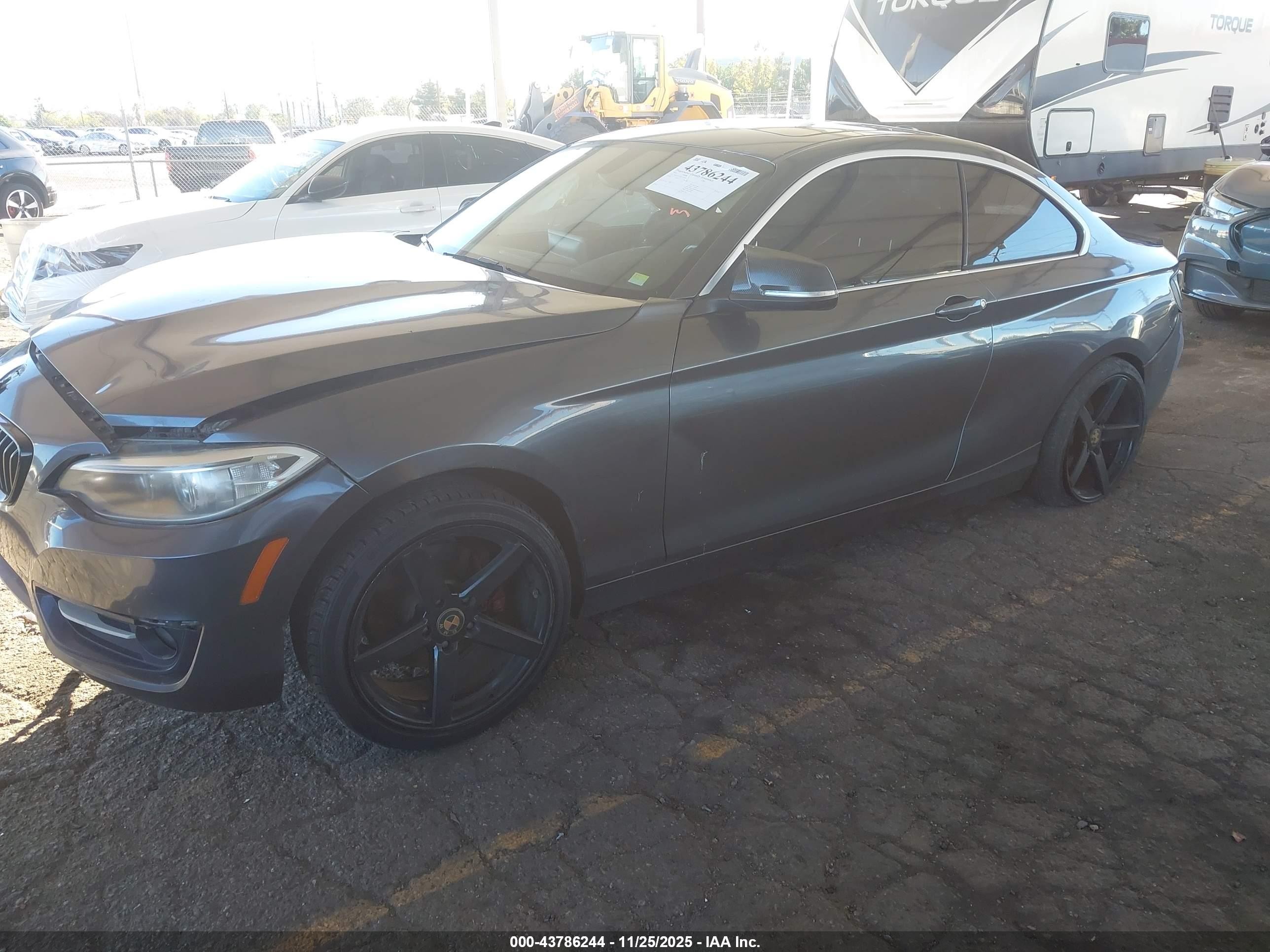 2014 Bmw 228i   Gray vin: WBA1F5C5XEVV99536