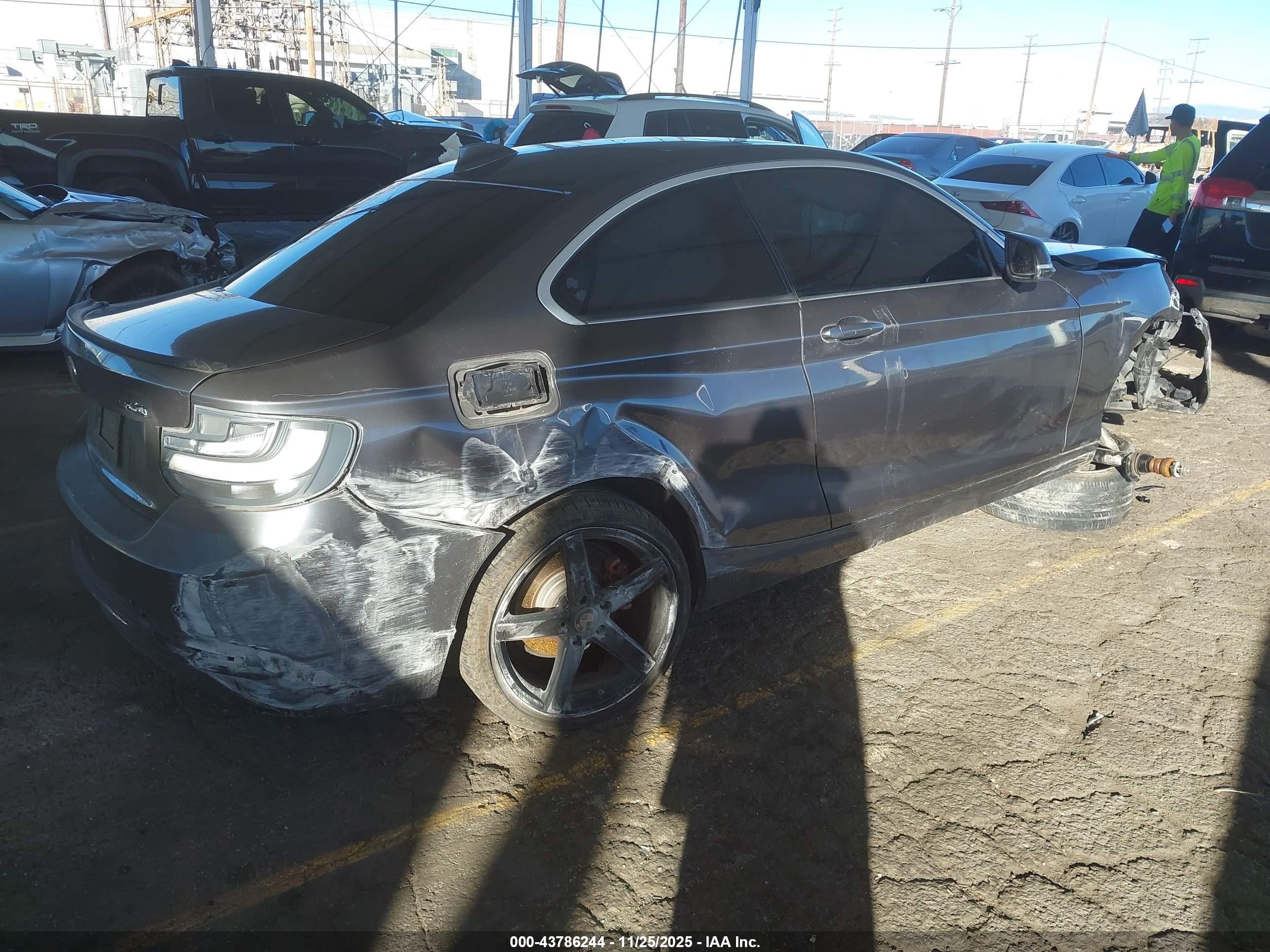 2014 Bmw 228i   Gray vin: WBA1F5C5XEVV99536
