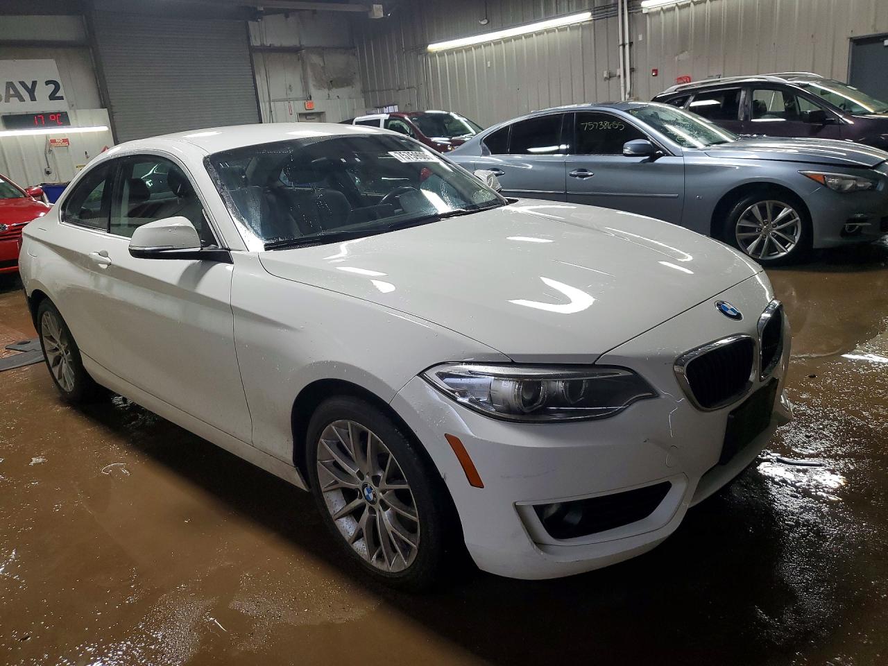 2015 Bmw 228 Xi White vin: WBA1F7C51FVX96205