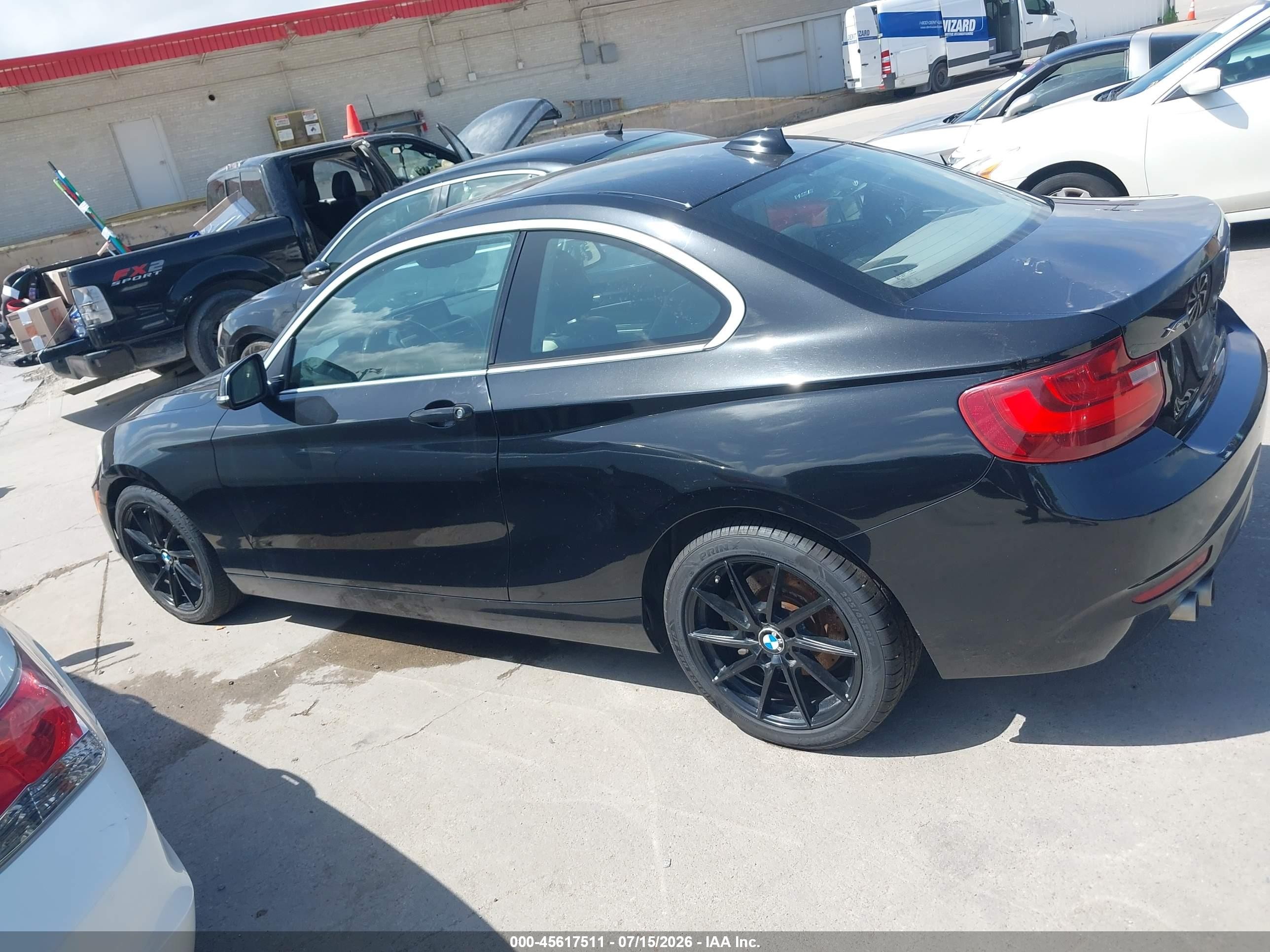2015 Bmw 228i Xdrive Black vin: WBA1F7C52FVX95466