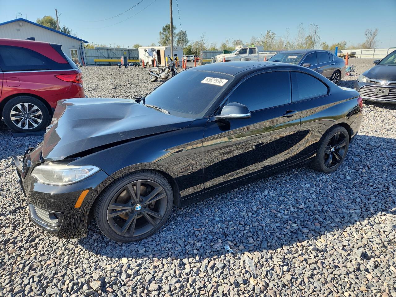 2015 Bmw 228 Xi Black vin: WBA1F7C52FVX96357