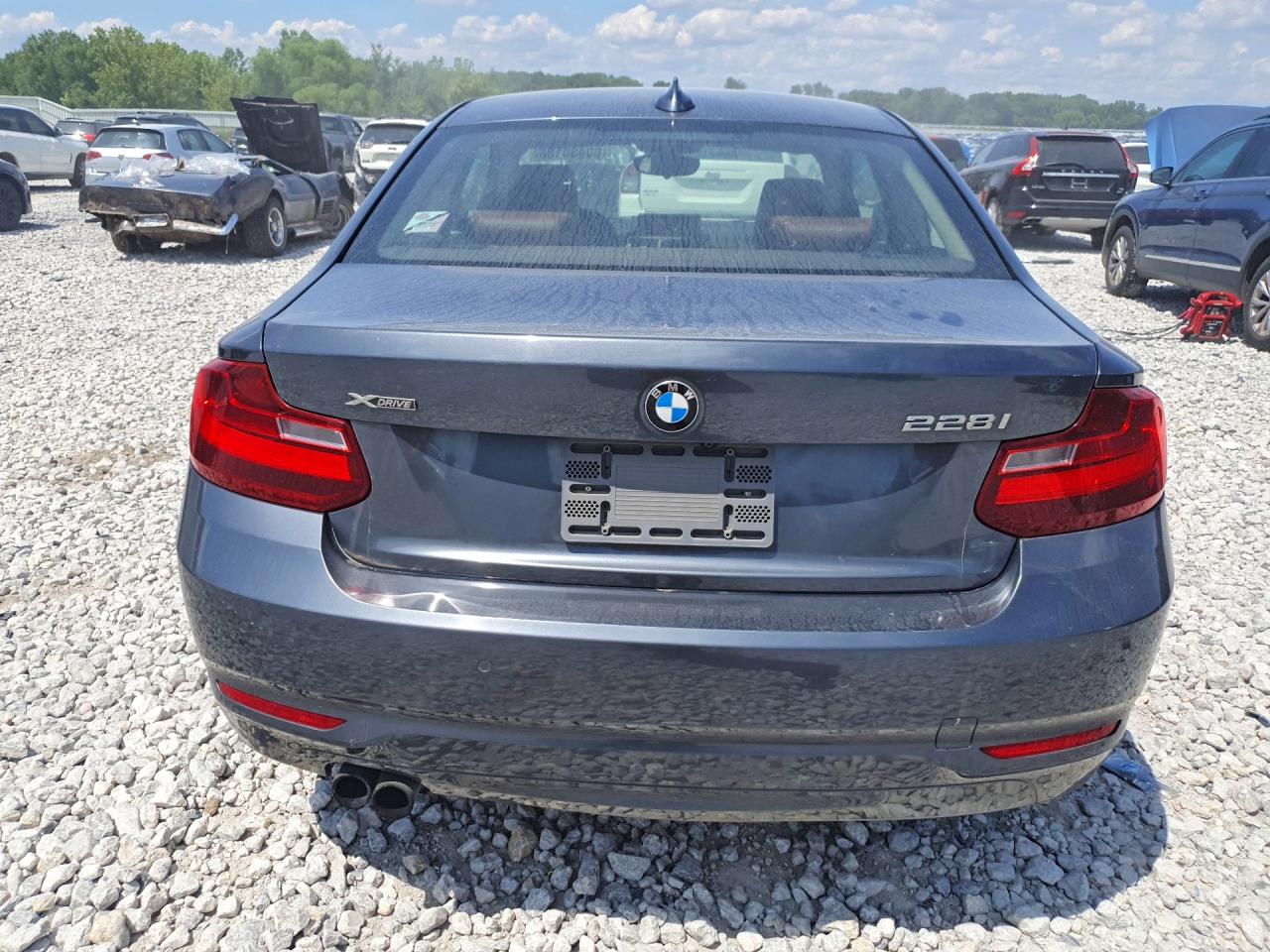 2015 Bmw 228 Xi Gray vin: WBA1F7C53FVX95699