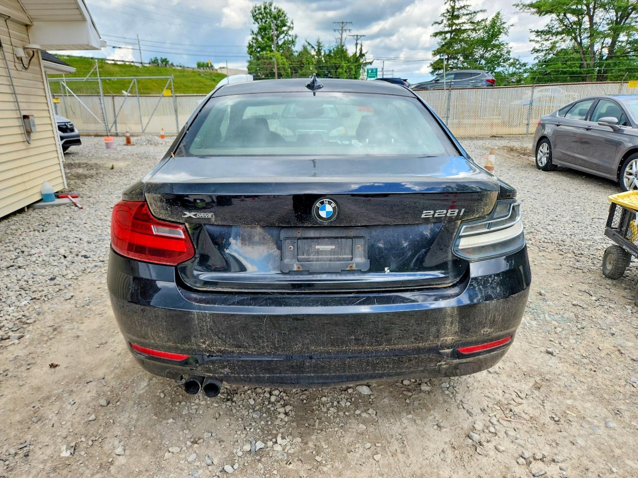 2015 Bmw 228 Xi Black vin: WBA1F7C53FVX96237