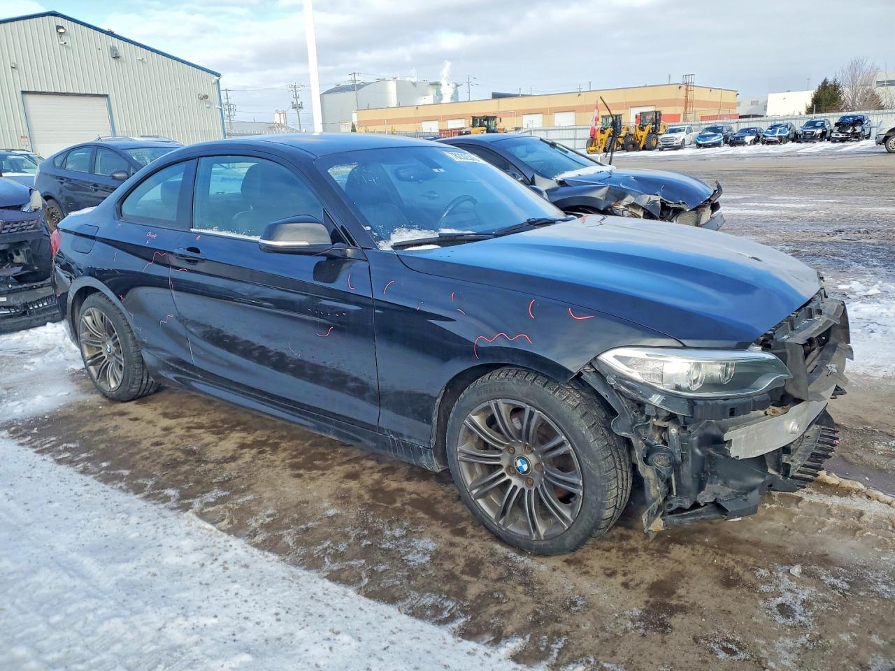 2015 Bmw 228 Xi Black vin: WBA1F7C54FV367298