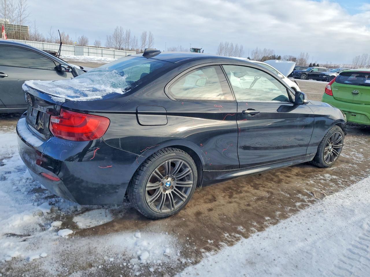 2015 Bmw 228 Xi Black vin: WBA1F7C54FV367298