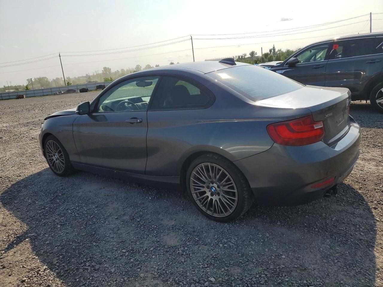 2015 Bmw 228 Xi Gray vin: WBA1F7C54FVX95761
