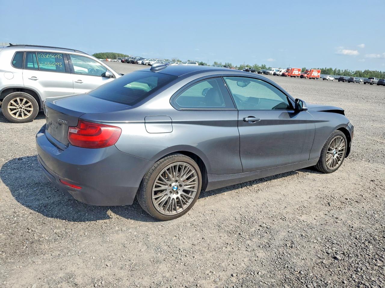 2015 Bmw 228 Xi Gray vin: WBA1F7C54FVX95761