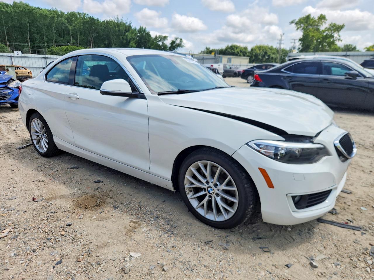 2015 Bmw 228 Xi Белый vin: WBA1F7C56FV367271