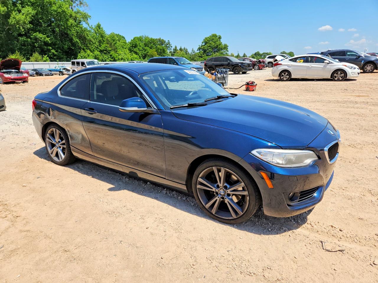 2015 Bmw 228 Xi Blue vin: WBA1F7C57FVX96046