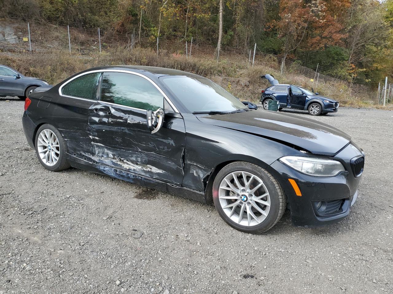 2015 Bmw 228 Xi Black vin: WBA1F7C57FVX96175