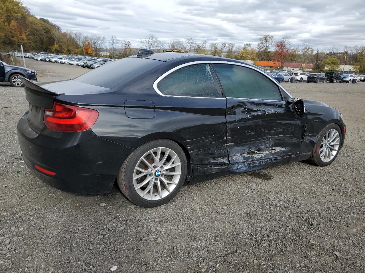 2015 Bmw 228 Xi Black vin: WBA1F7C57FVX96175