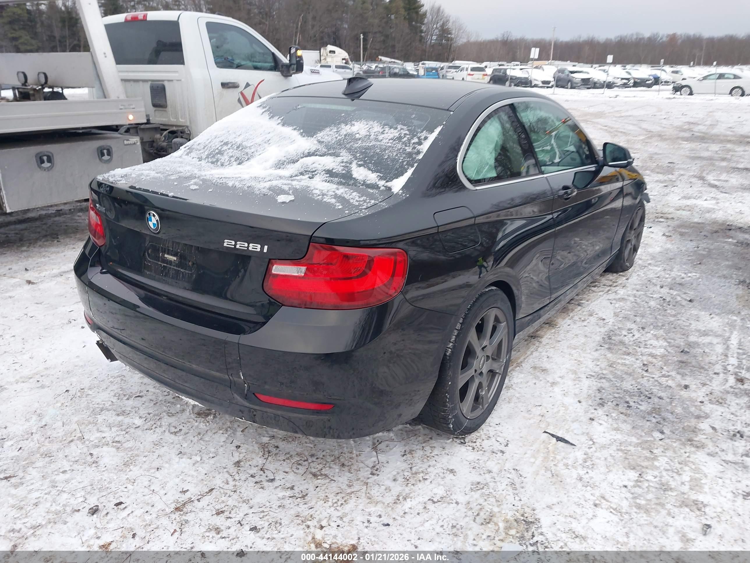 2015 Bmw 228i Xdrive Black vin: WBA1F7C58FVX95696