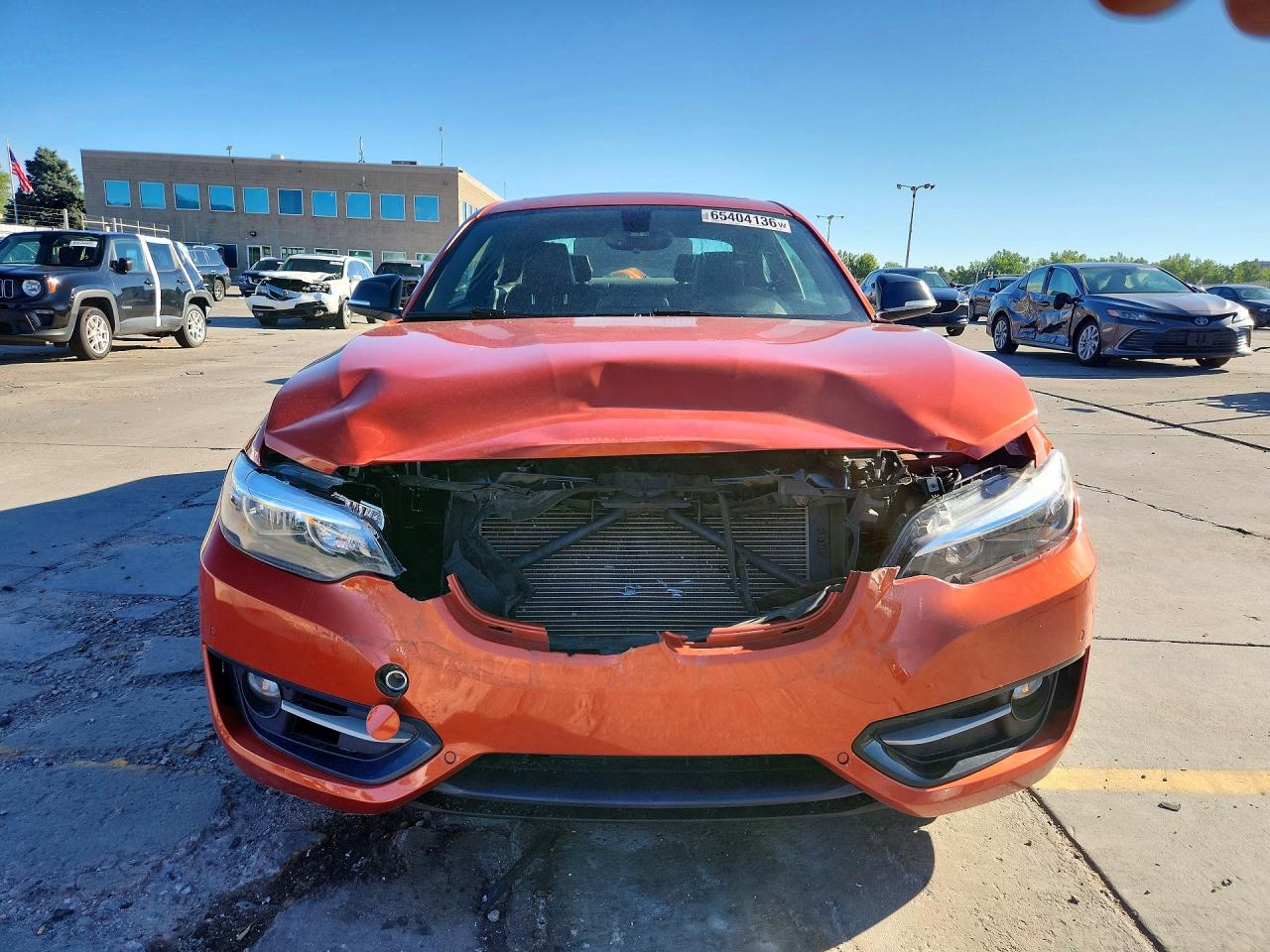 2015 Bmw 228 Xi Orange vin: WBA1F7C58FVX96038