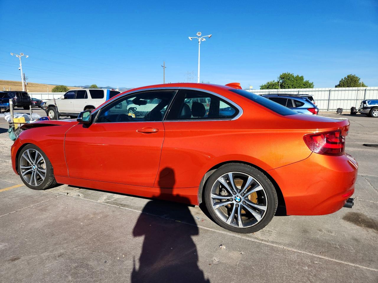 2015 Bmw 228 Xi Orange vin: WBA1F7C58FVX96038