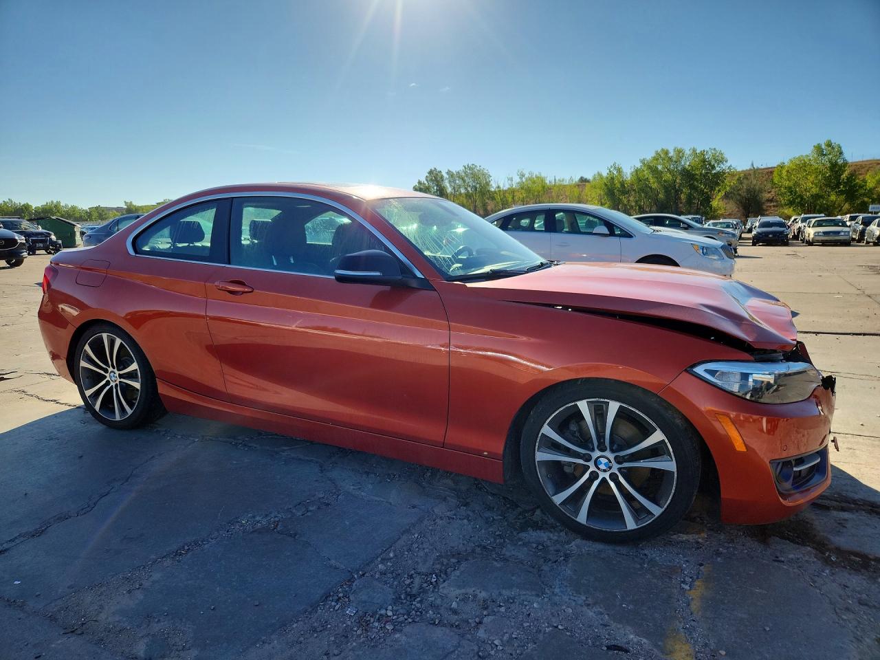 2015 Bmw 228 Xi Orange vin: WBA1F7C58FVX96038