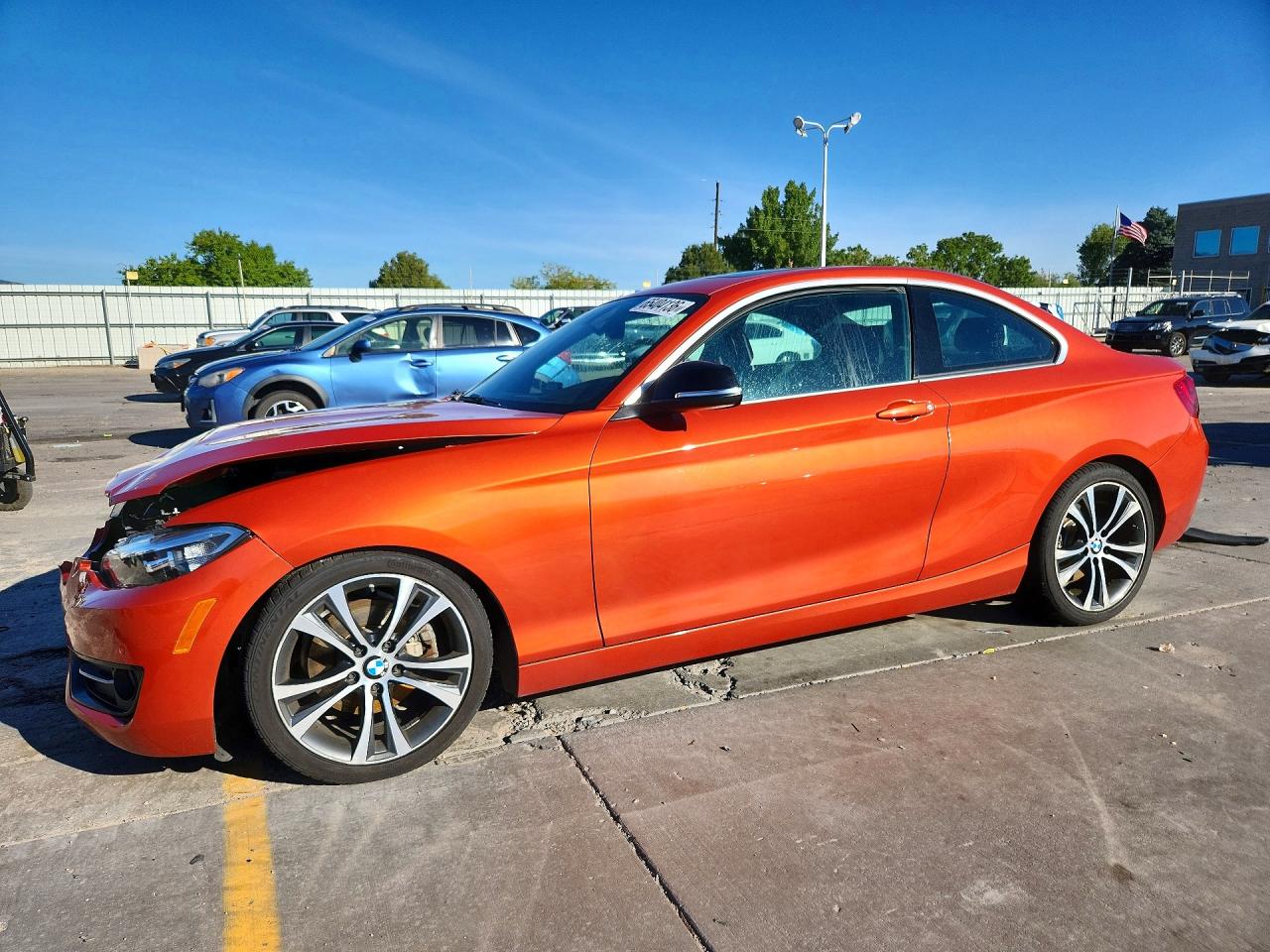 2015 Bmw 228 Xi Orange vin: WBA1F7C58FVX96038