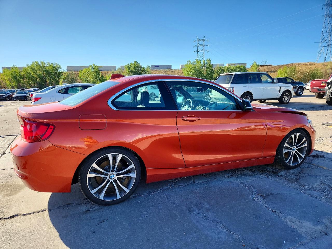 2015 Bmw 228 Xi Orange vin: WBA1F7C58FVX96038