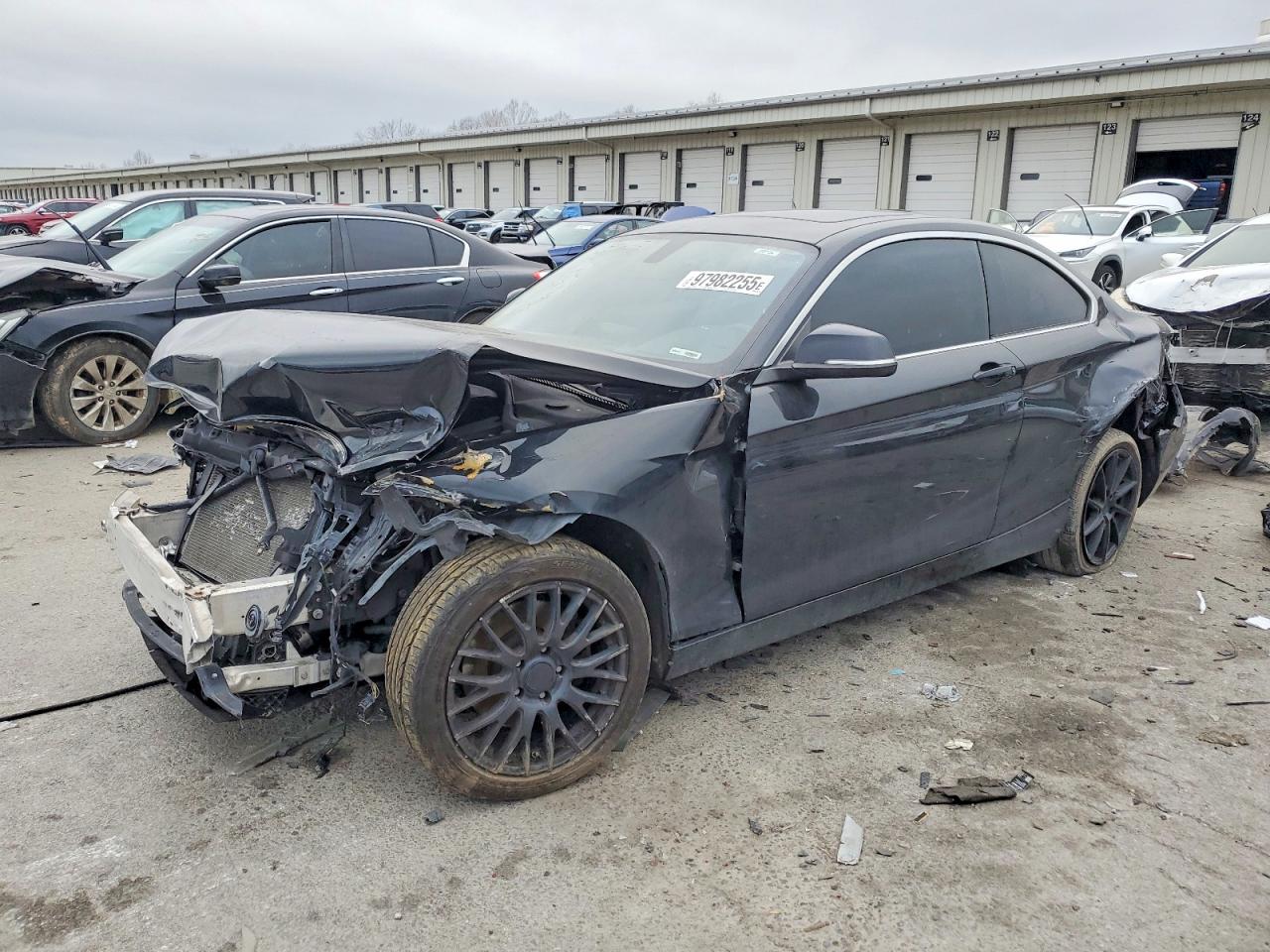 2015 Bmw 228 Xi Черный vin: WBA1F7C58FVX96377