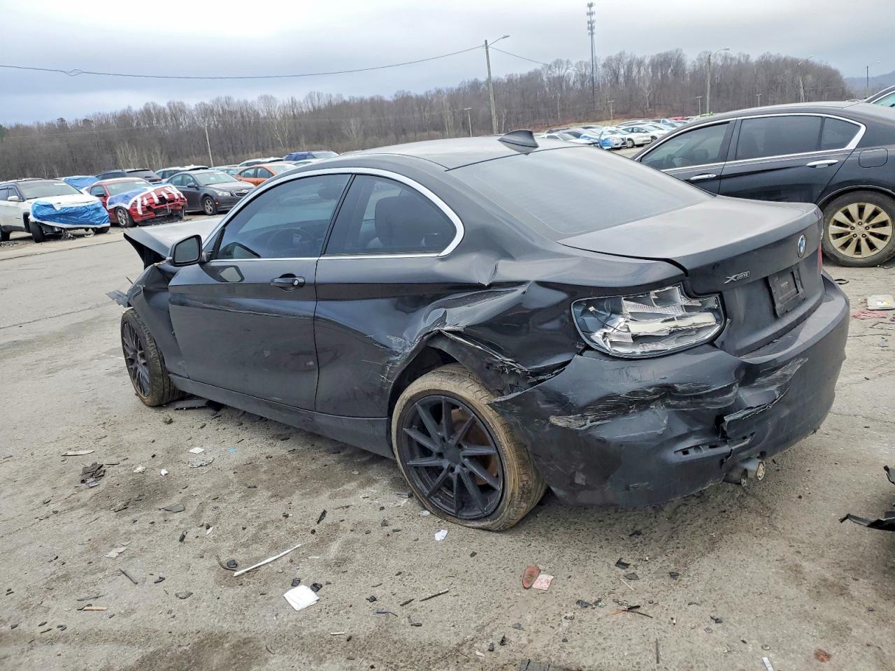 2015 Bmw 228 Xi Black vin: WBA1F7C58FVX96377