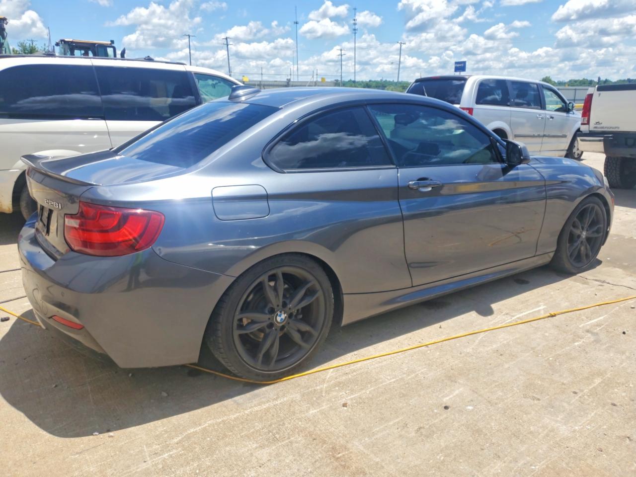 2015 Bmw 228 Xi Gray vin: WBA1F7C59FVX95772