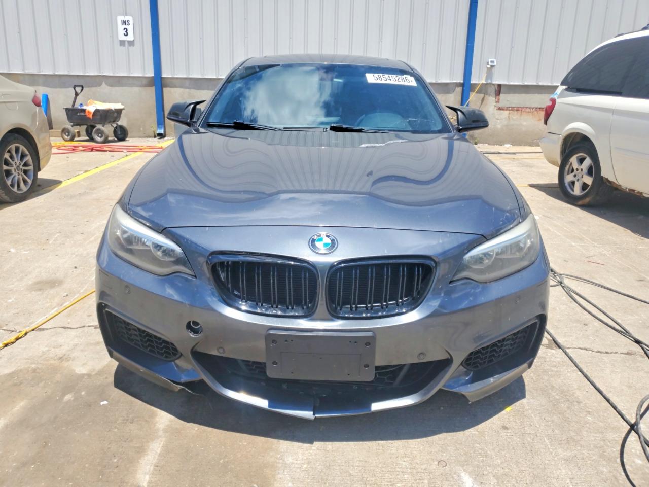 2015 Bmw 228 Xi Gray vin: WBA1F7C59FVX95772