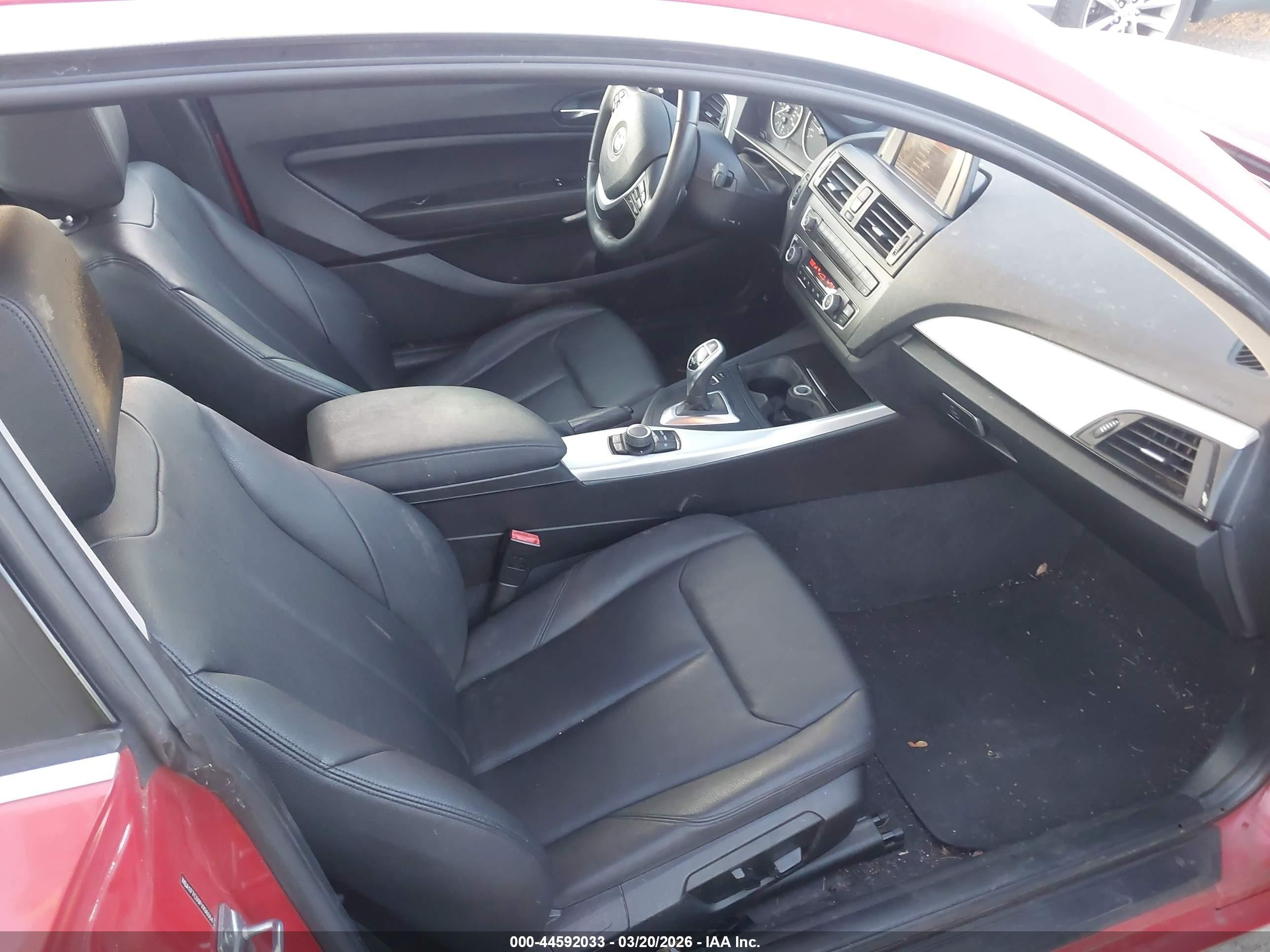 2015 Bmw 228i Xdrive Red vin: WBA1F7C59FVX96064
