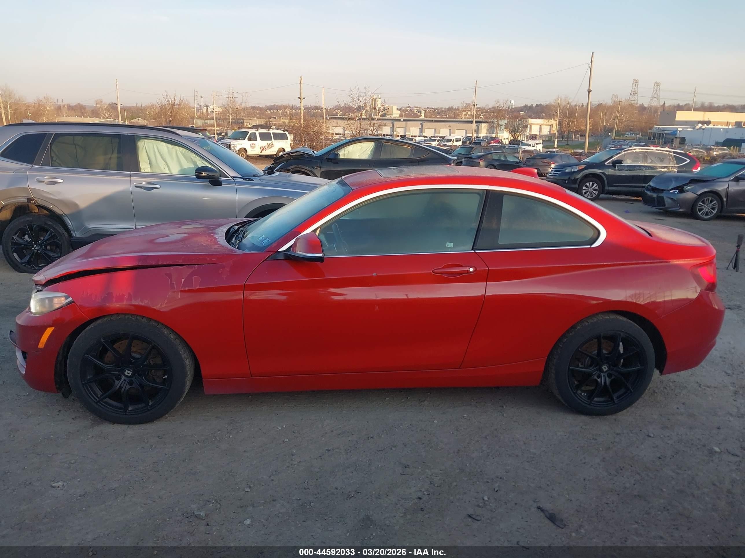2015 Bmw 228i Xdrive Red vin: WBA1F7C59FVX96064