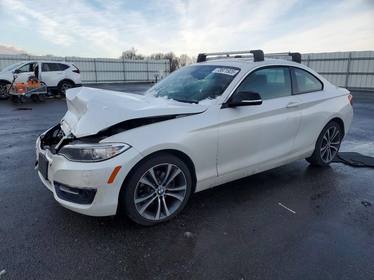2015 Bmw 228 Xi White vin: WBA1F7C59FVX96291