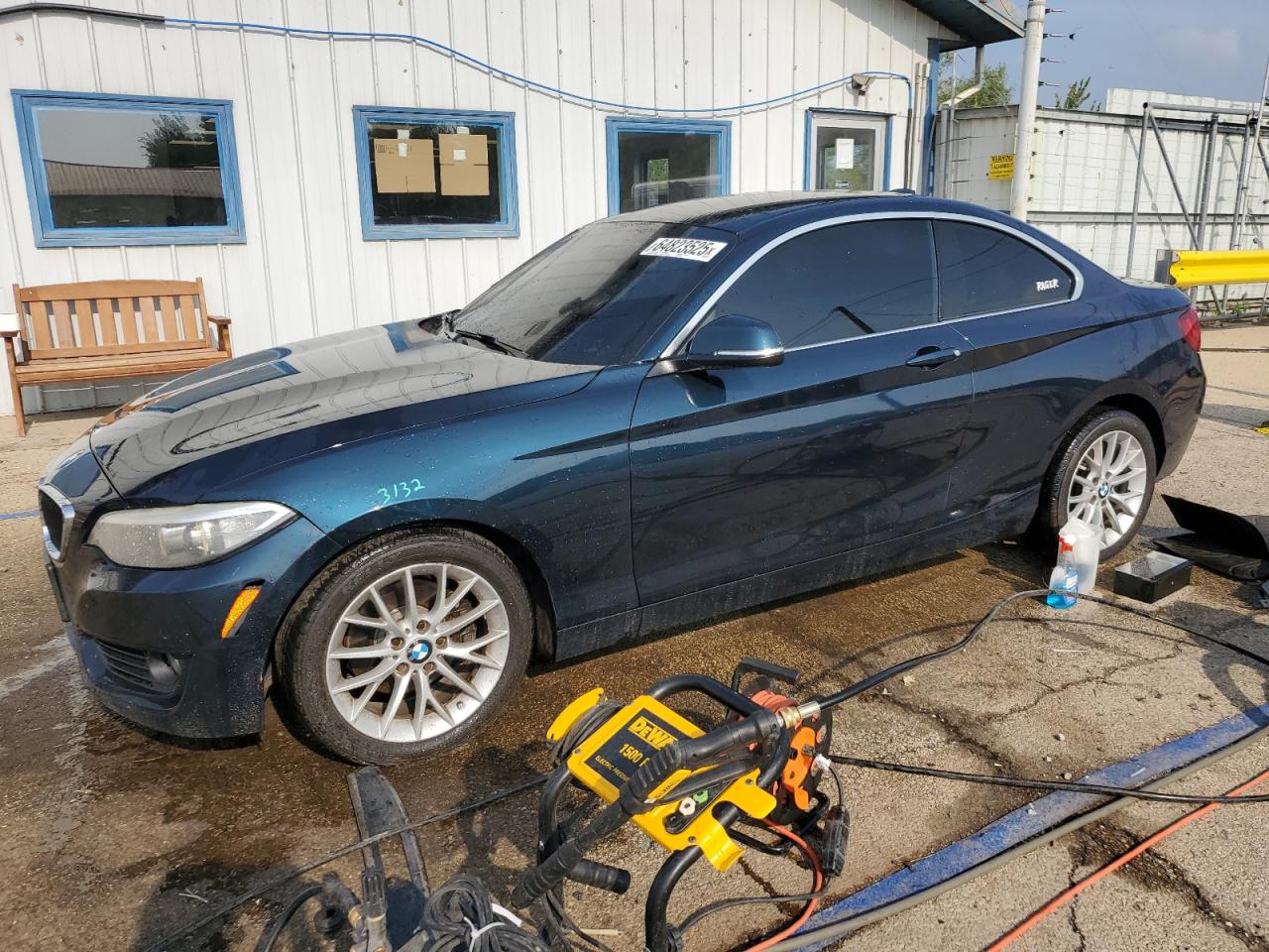 2015 Bmw 228 Xi Blue vin: WBA1F7C5XFVX95456