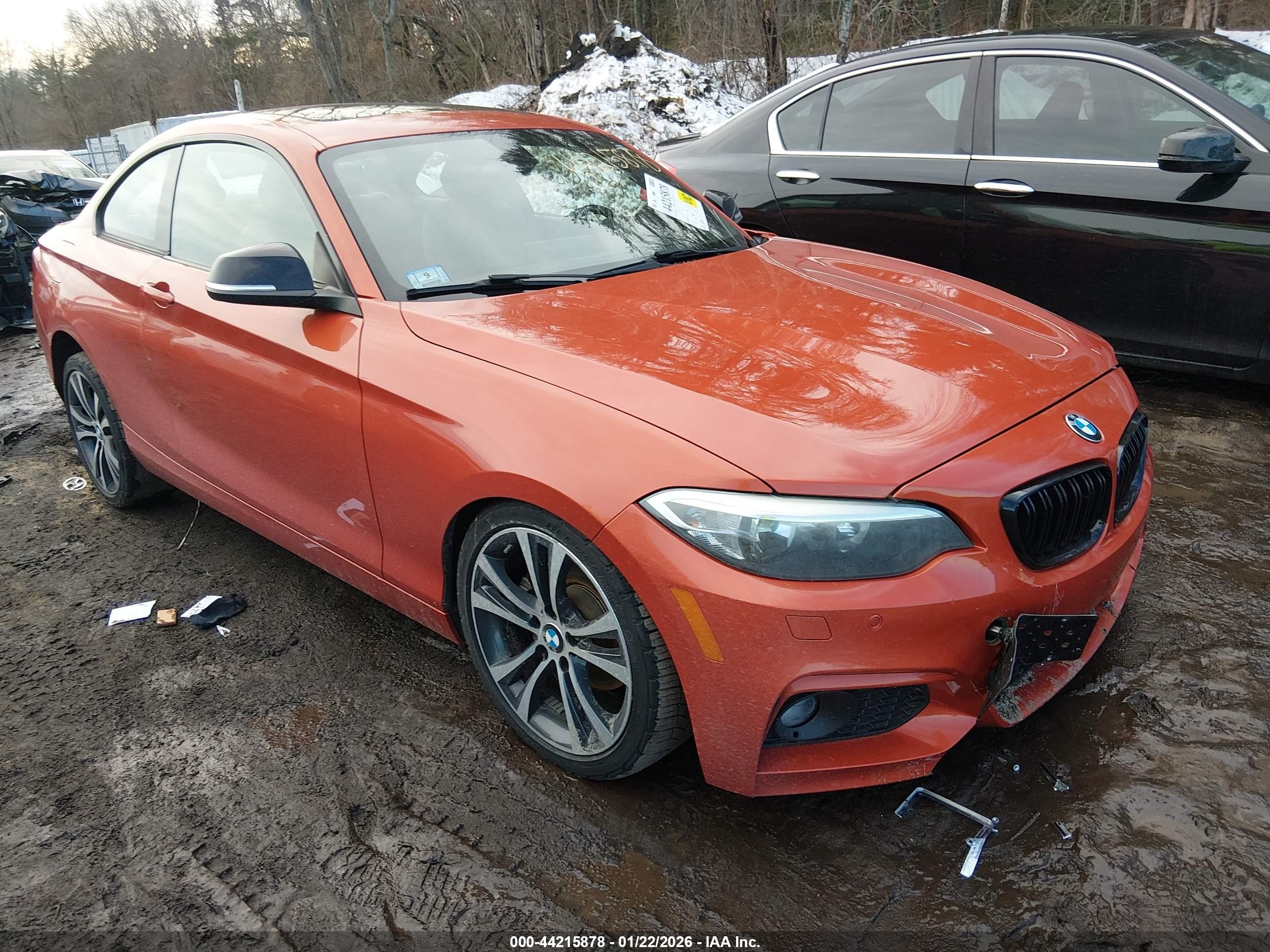 2015 Bmw 228i Xdrive Orange vin: WBA1F7C5XFVX95716