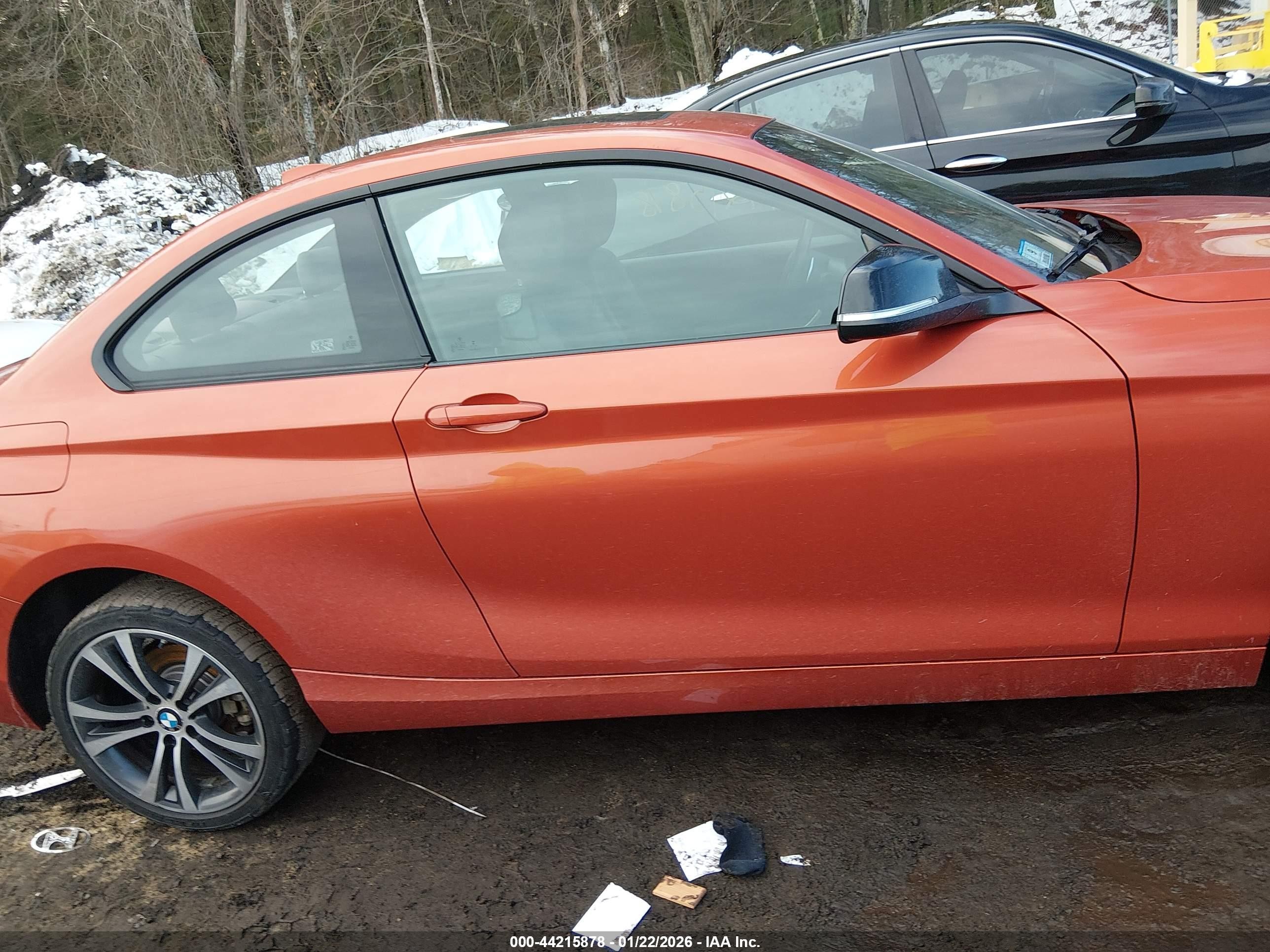 2015 Bmw 228i Xdrive Orange vin: WBA1F7C5XFVX95716