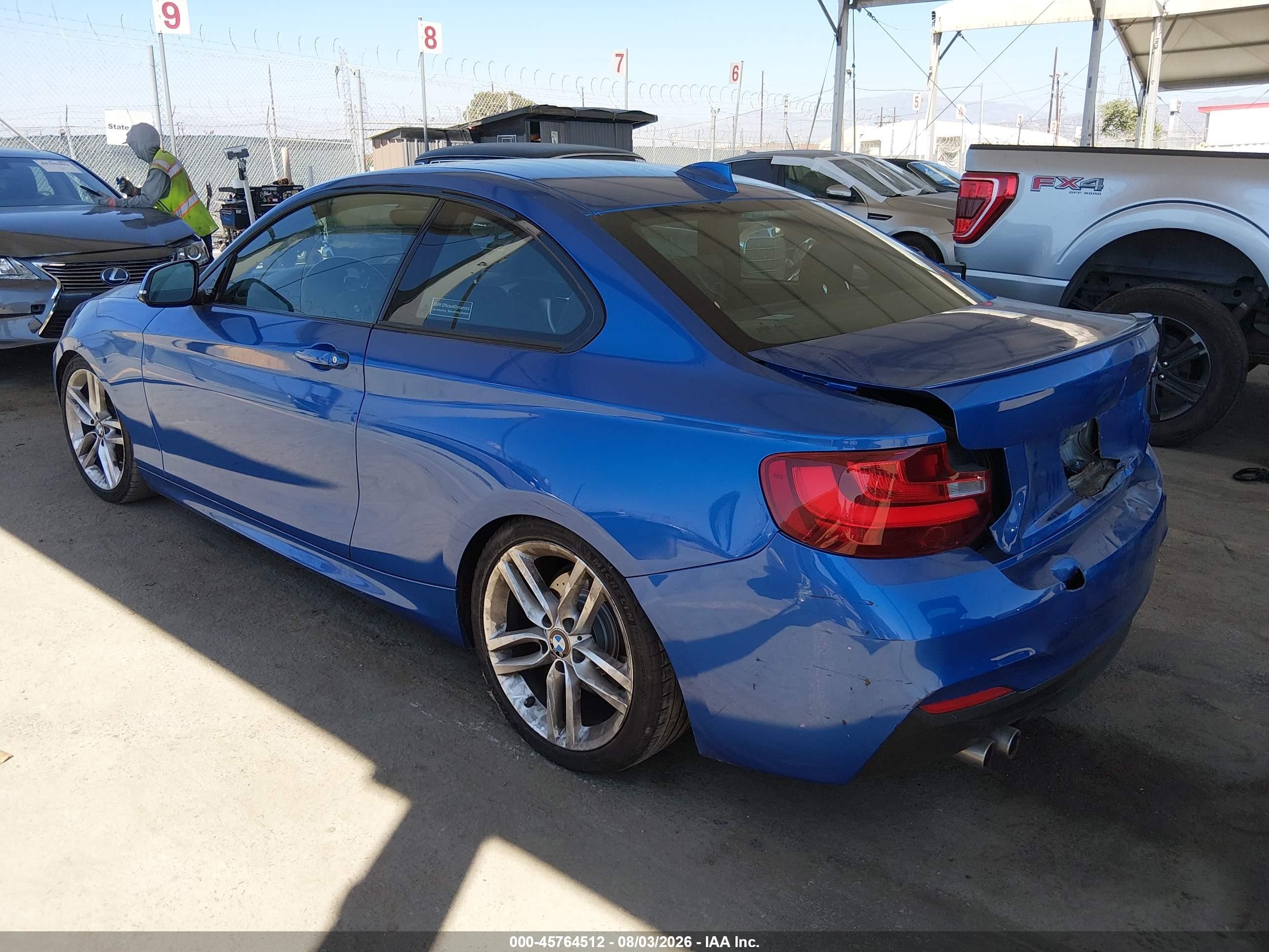 2015 Bmw 228i Синий vin: WBA1F9C53FVW98532