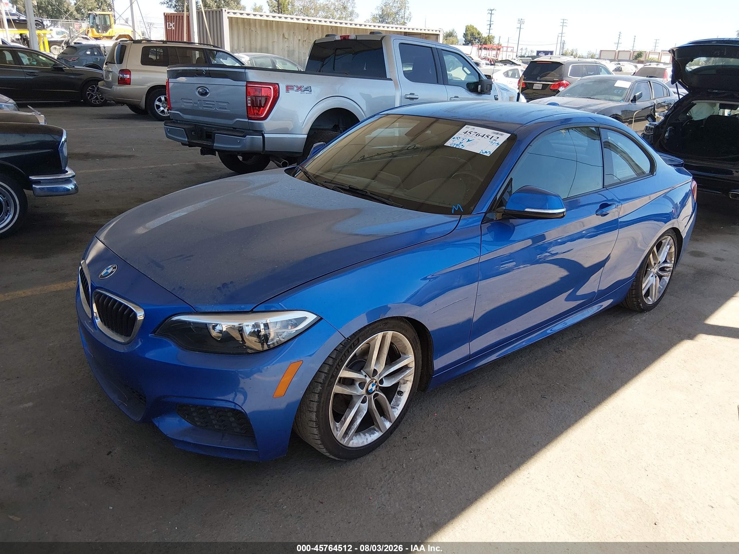 2015 Bmw 228i Синий vin: WBA1F9C53FVW98532