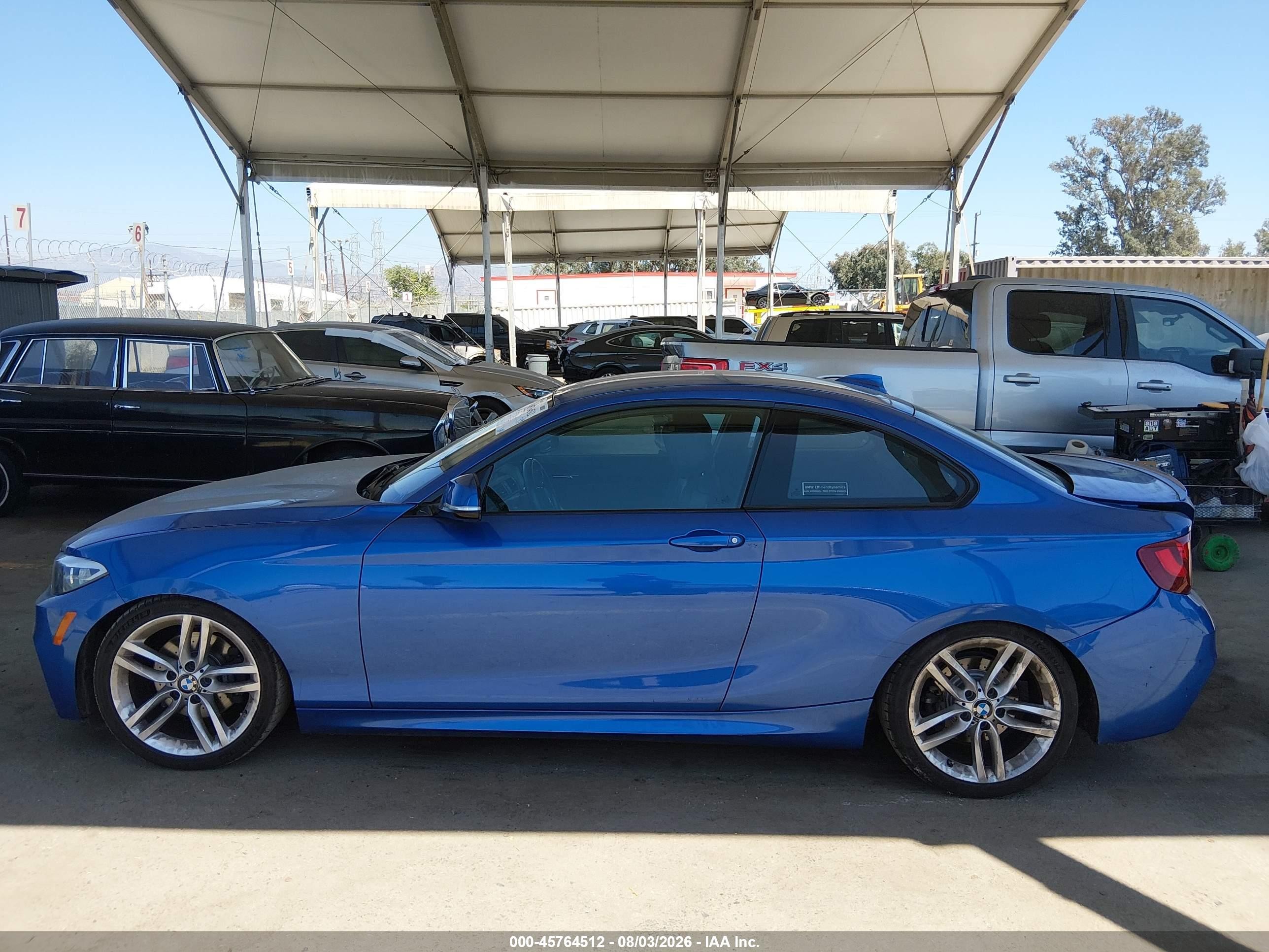 2015 Bmw 228i Синий vin: WBA1F9C53FVW98532