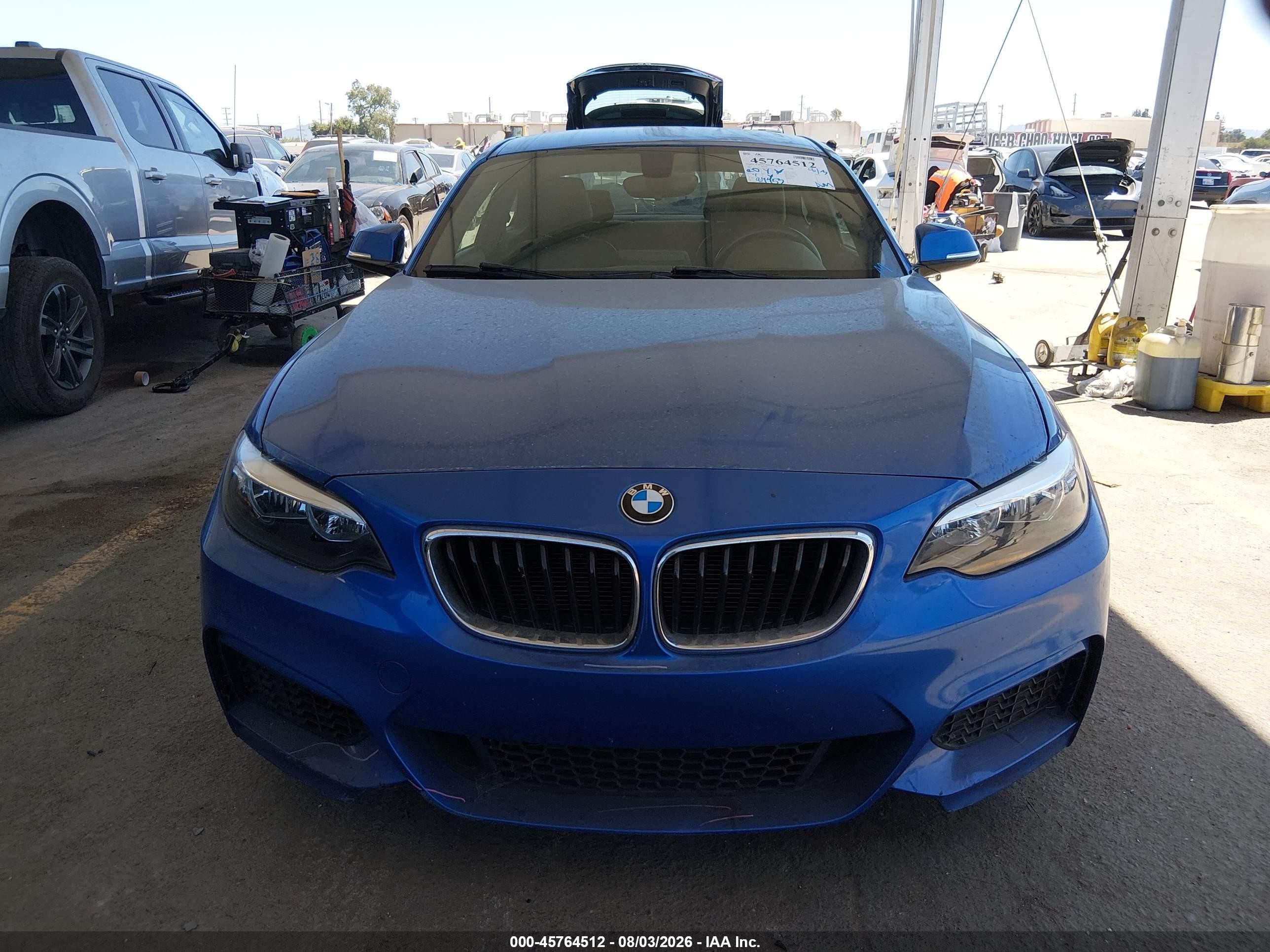 2015 Bmw 228i Синий vin: WBA1F9C53FVW98532