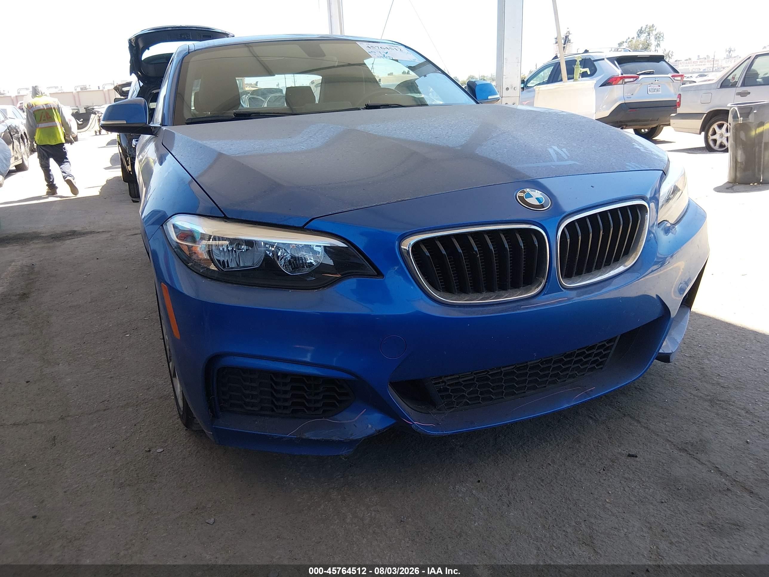 2015 Bmw 228i Синий vin: WBA1F9C53FVW98532