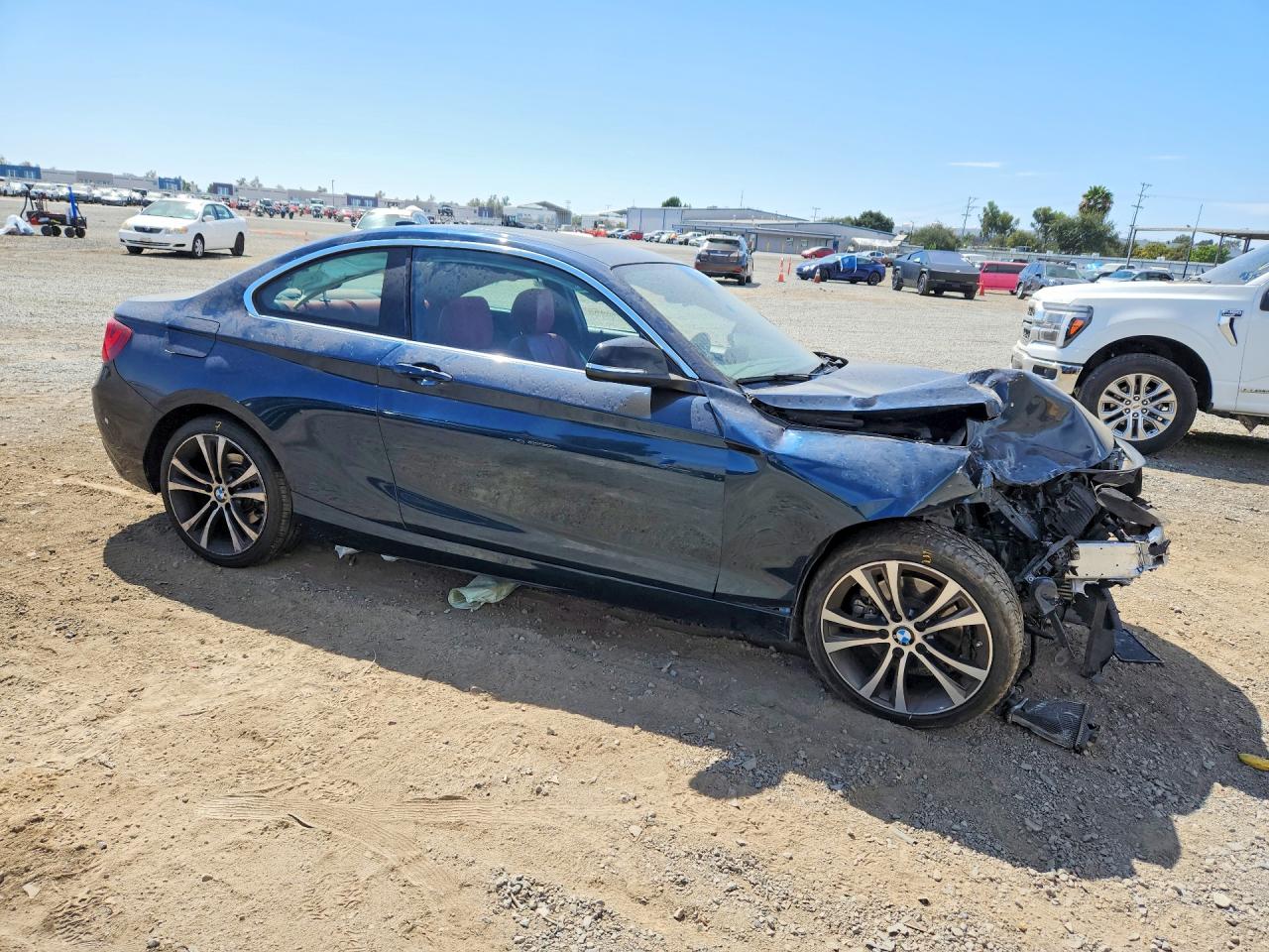 2015 Bmw 228 I Sulev Blue vin: WBA1F9C5XFVW98768