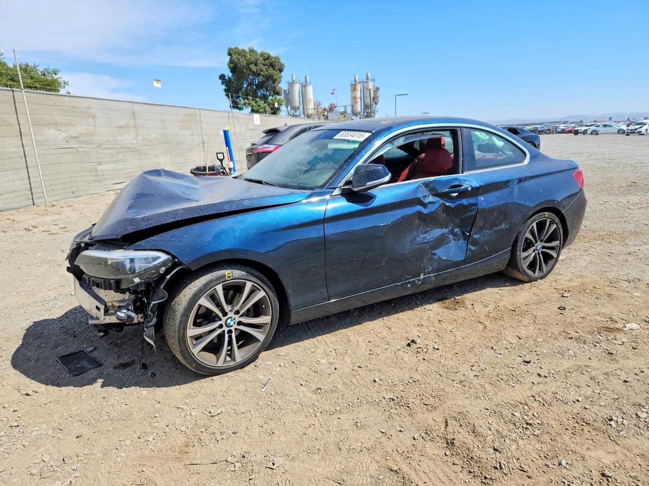 2015 Bmw 228 I Sulev Blue vin: WBA1F9C5XFVW98768