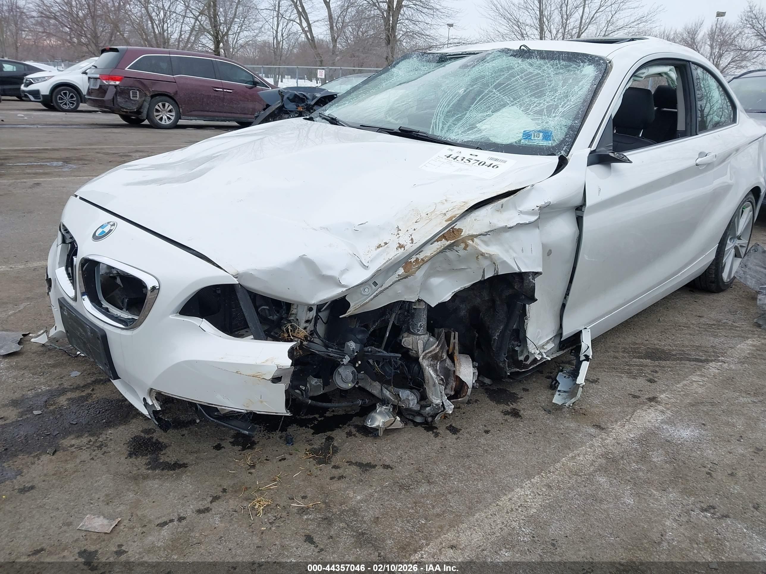 2015 Bmw 228i   White vin: WBA1G9C53FVX96621