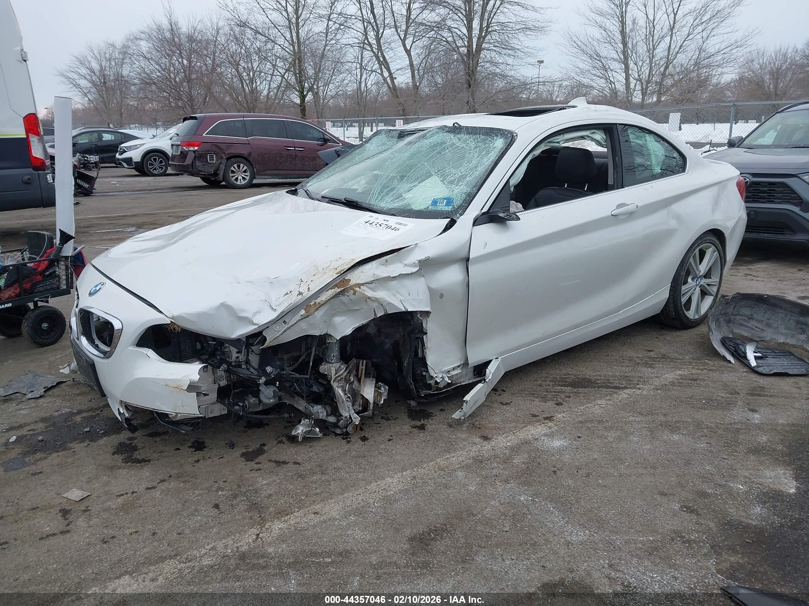 2015 Bmw 228i   White vin: WBA1G9C53FVX96621