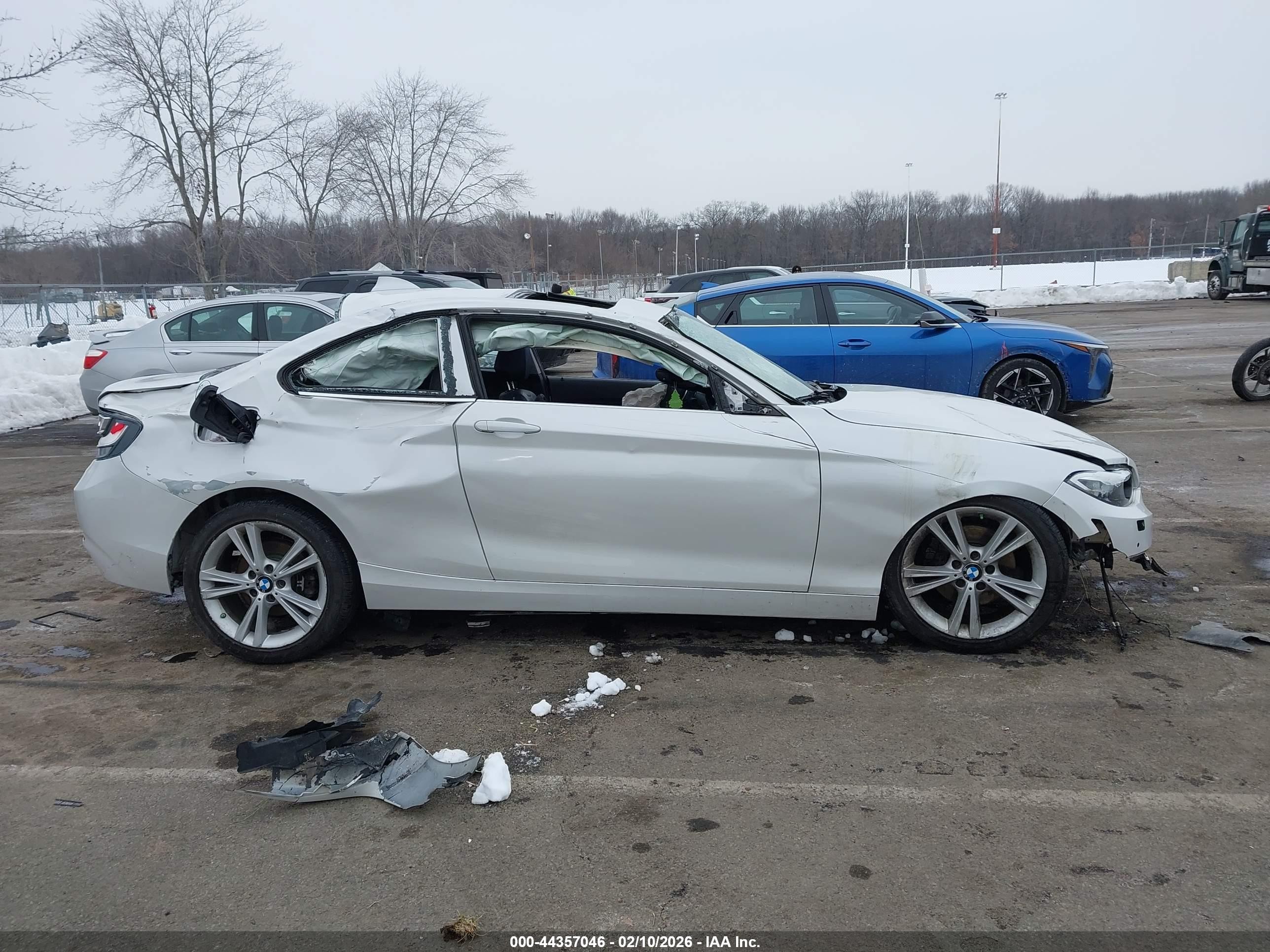 2015 Bmw 228i   White vin: WBA1G9C53FVX96621