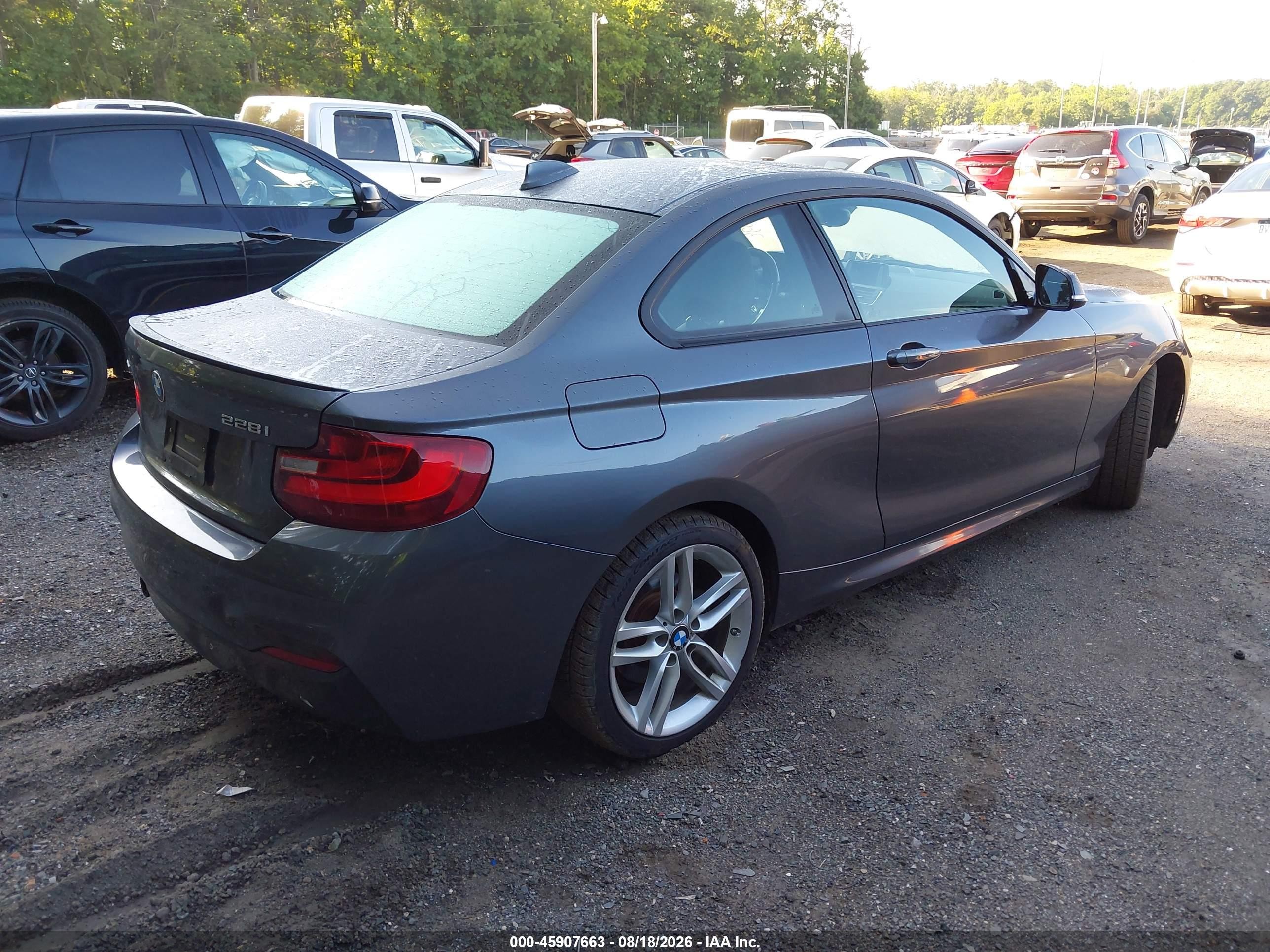 2015 Bmw 228i   Gray vin: WBA1G9C53FVX96716