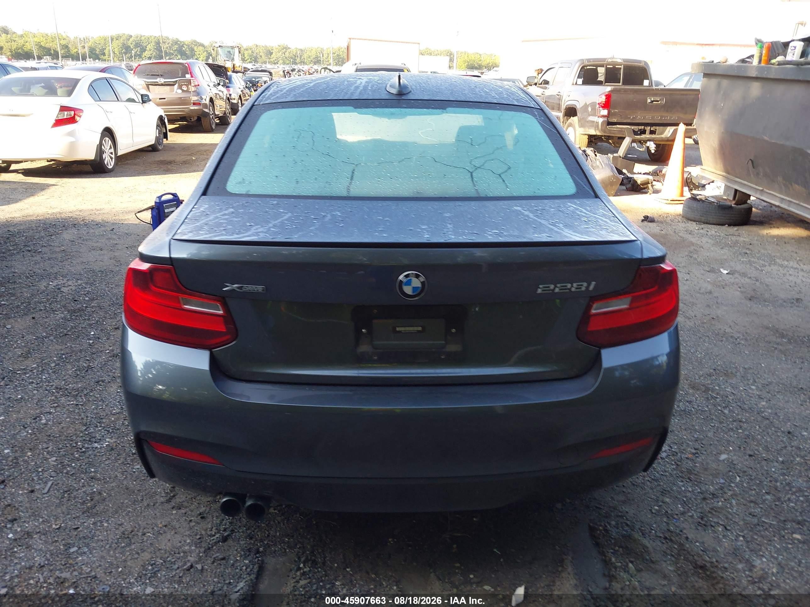 2015 Bmw 228i   Gray vin: WBA1G9C53FVX96716