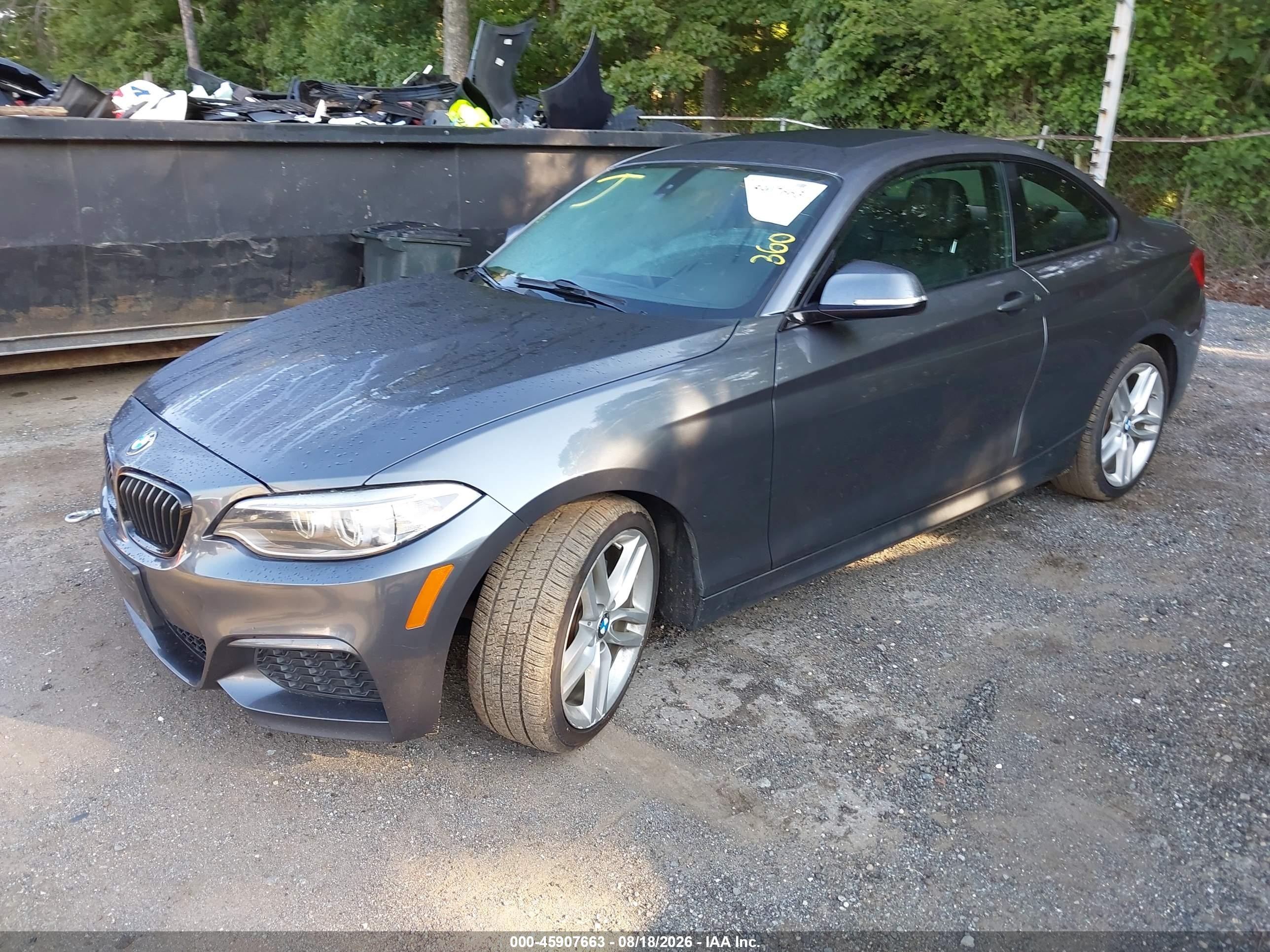2015 Bmw 228i   Gray vin: WBA1G9C53FVX96716