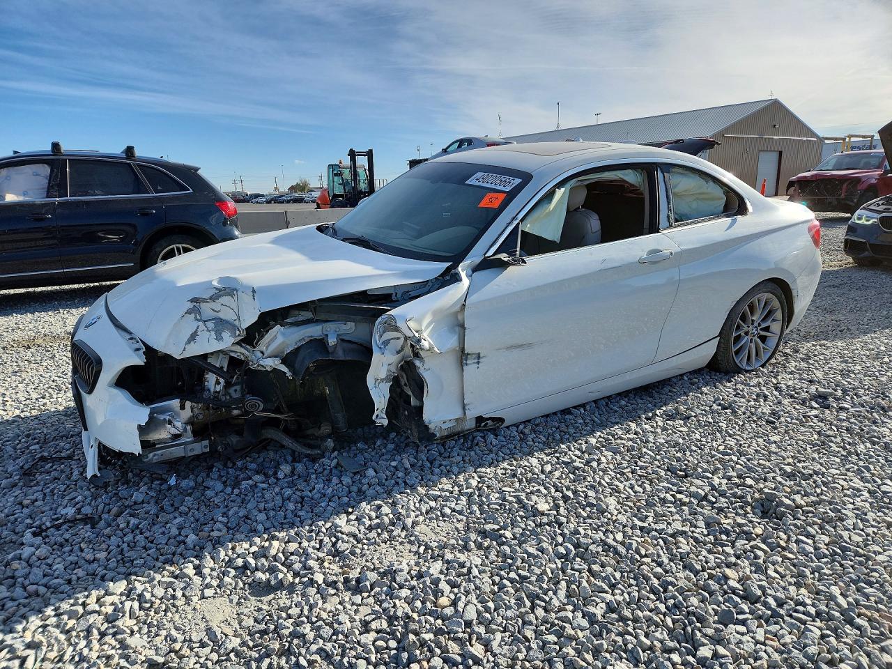 2015 Bmw 228 Xi Sulev White vin: WBA1G9C53FVX96795
