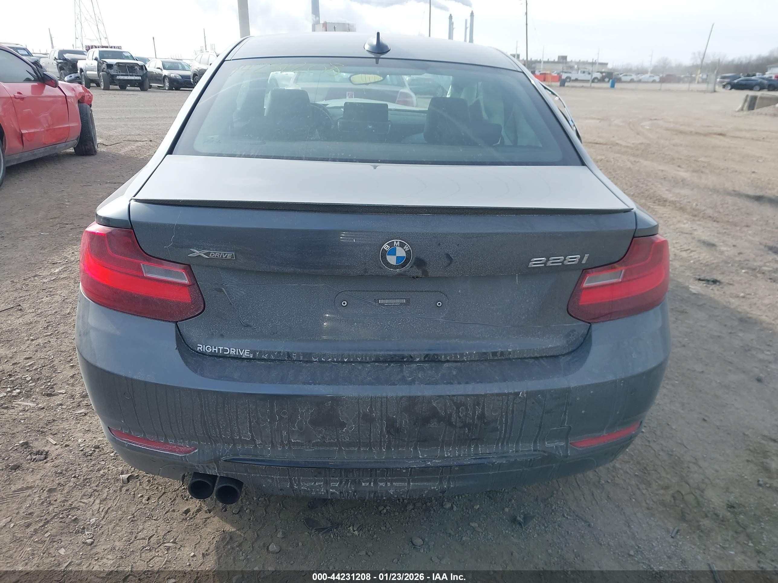 2016 Bmw 228i Xdrive Gray vin: WBA1G9C59GV599521