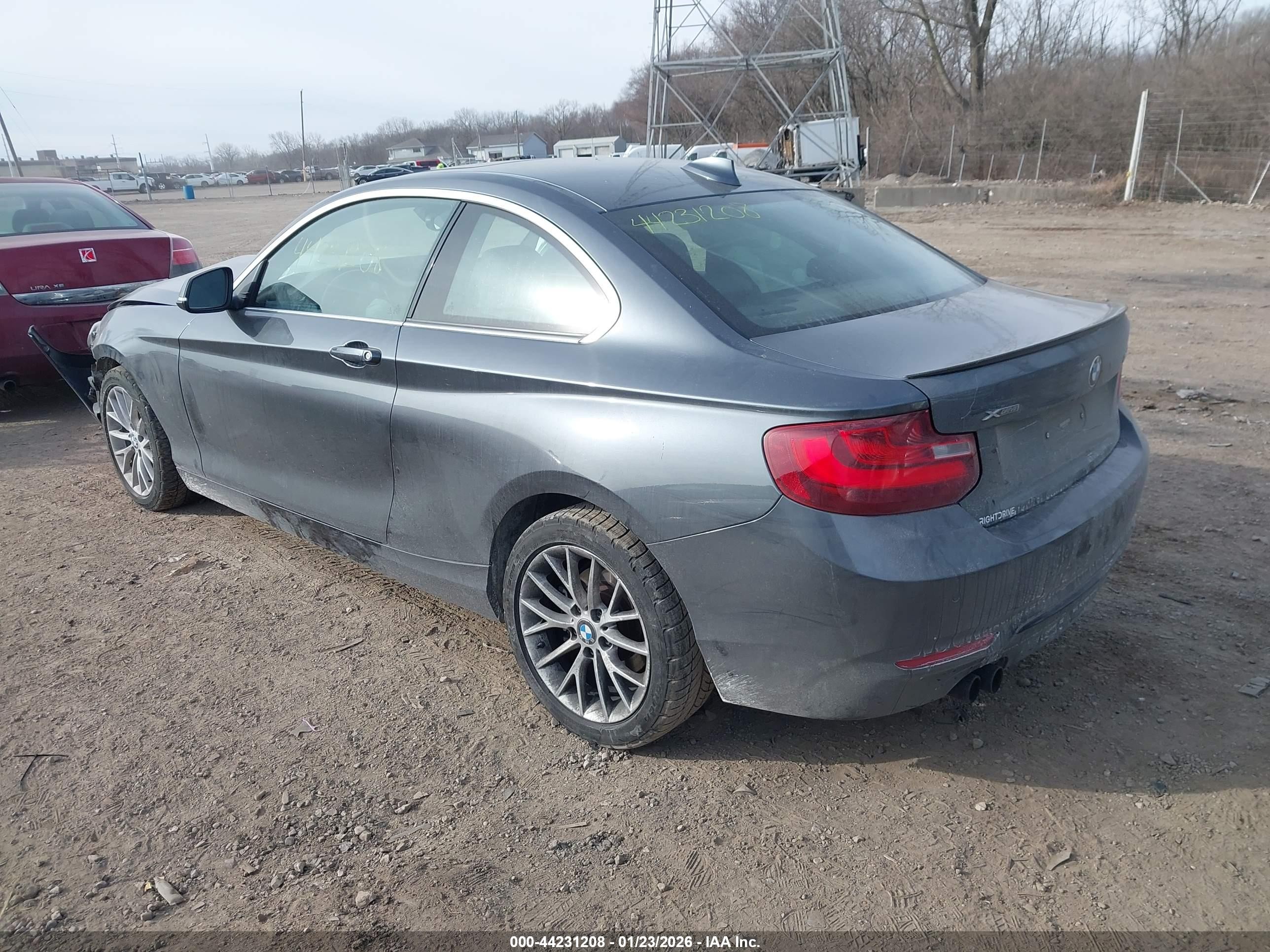 2016 Bmw 228i Xdrive Gray vin: WBA1G9C59GV599521
