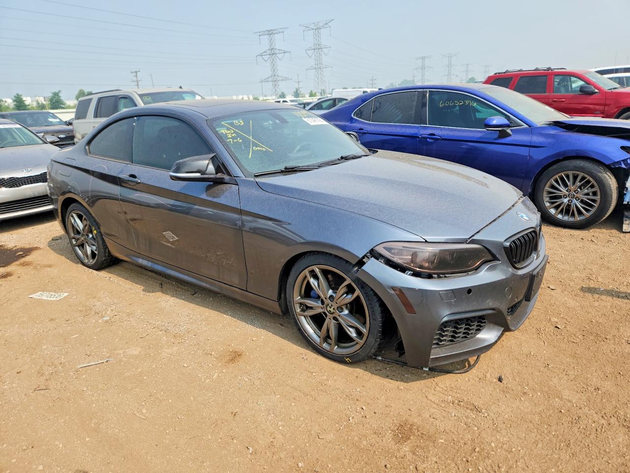 2015 Bmw M235i Gray vin: WBA1J7C51FV358248