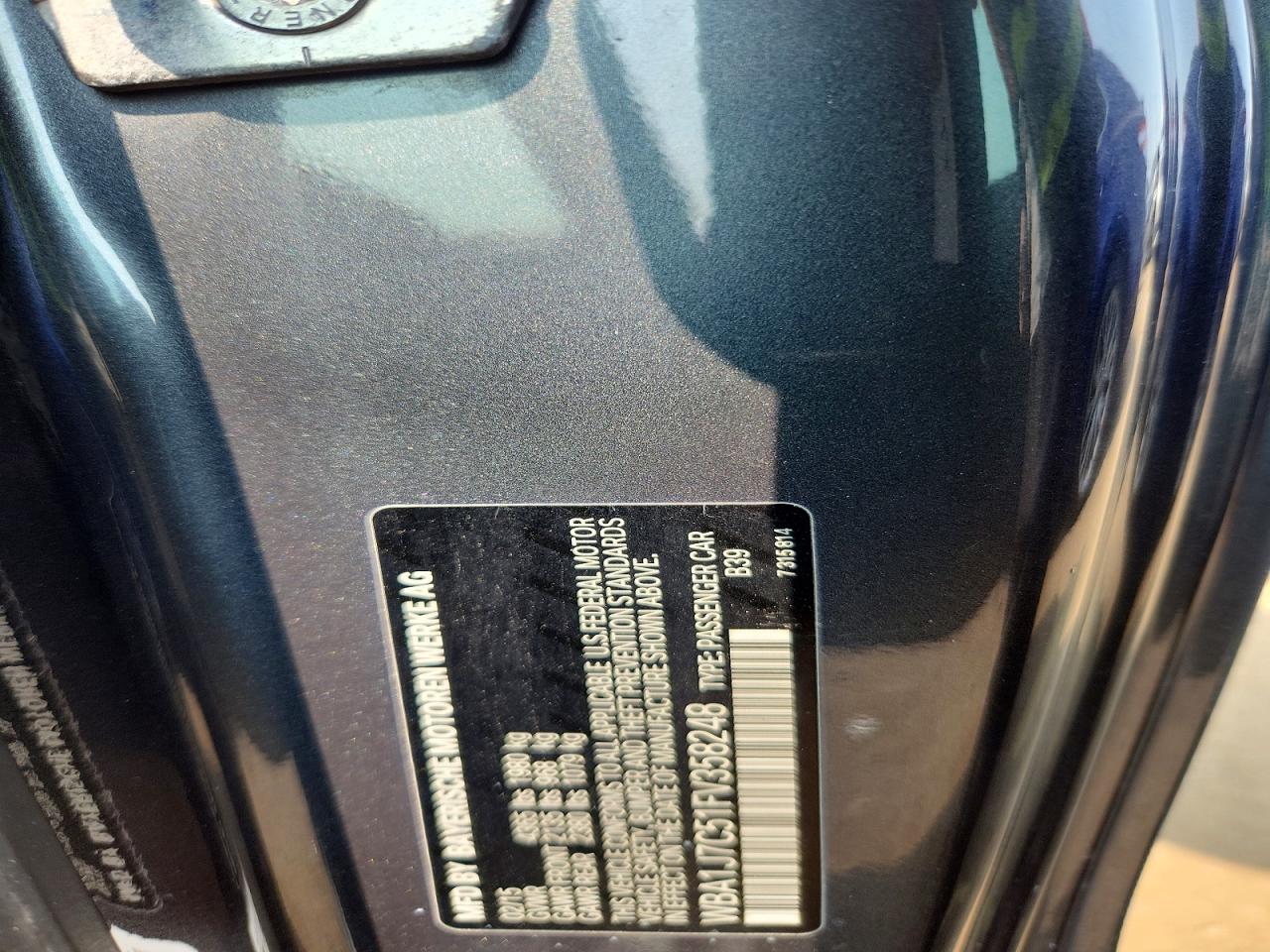 2015 Bmw M235i Gray vin: WBA1J7C51FV358248