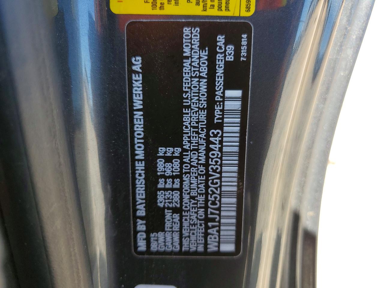 2016 Bmw M235i Charcoal vin: WBA1J7C52GV359443